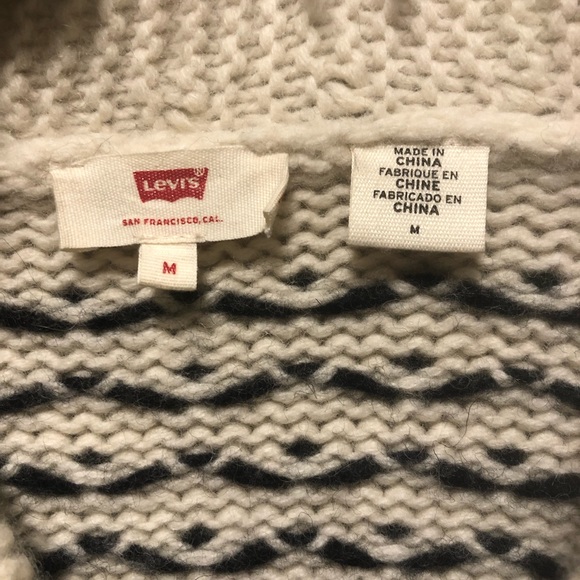 COPY - Levi’s M wool zip up sweater - Picture 3 of 4